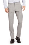Bonobos Jetsetter Slim Fit Flat Front Stretch Wool Trousers In Light Grey