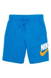 Nike Sportswear Kids' Club Fleece Shorts In Photo Blue