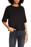 Cotton Citizen Tokyo Crop Tee In Jet Black