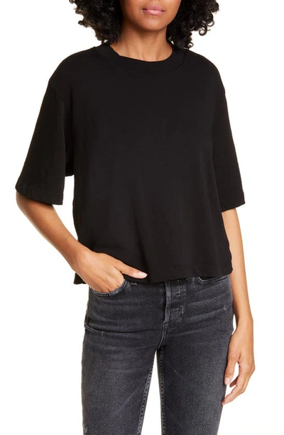 Cotton Citizen Tokyo Crop Tee In Jet Black