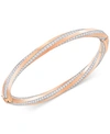 Swarovski Hiltbangle Crystal Swirl Bracelet In Rose Gold
