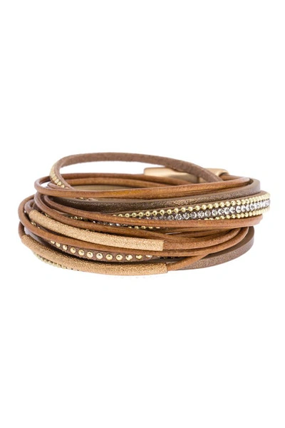 Saachi Flaunt Bracelet In Camel