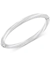 Swarovski Hiltbangle Crystal Swirl Bracelet In Silver