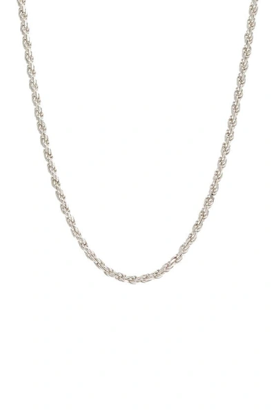 Best Silver Sterling Silver Rope Chain 24" Necklace