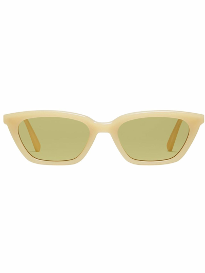 Gentle Monster Loti Rectangle-frame Sunglasses In Yellow