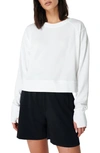 Sweaty Betty After Class Cropped Sweatshirt In Lily White