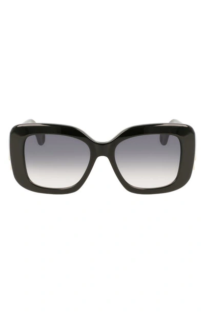 Lanvin Women's Mother & Child 53mm Square Sunglasses In Black