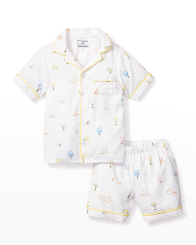 Petite Plume Kids' Baby's, Little Boy's & Boy's Mo Easter Gardens Shirt & Short Set In White