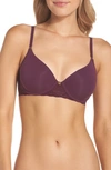 Natori Bliss Perfection Underwire Contour Bra In Plum Velvet