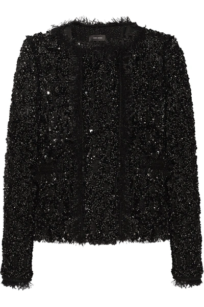 Isabel Marant Hervey Sequined Cotton-blend Jacket | ModeSens
