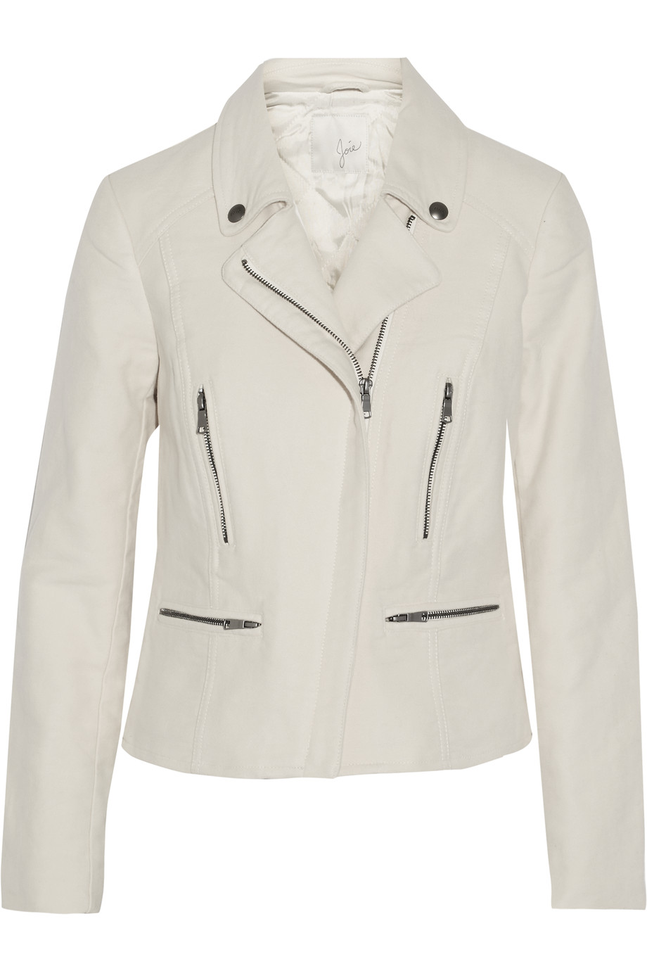 Joie Seabrooke Cotton-twill Biker Jacket | ModeSens