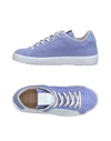 Leather Crown Sneakers In Lilac