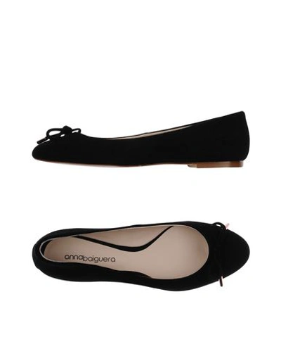 Anna Baiguera Ballet Flats In Black