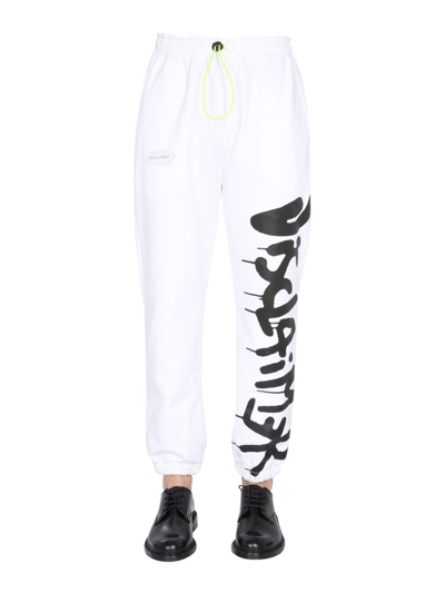Disclaimer Pants In White