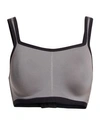 Natori Foundations Yogi Contour Convertible Sports Bra In Grey Black