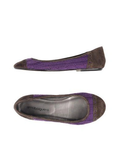 Anna Baiguera Ballet Flats In Purple