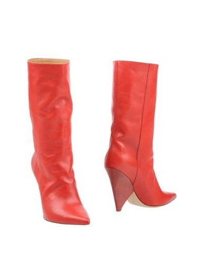 Aldo Castagna Ankle Boots In Red