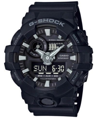 G-shock Ga-700 Series Analog-digital Watch, 53mm In Black/black