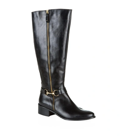 Carvela Kurt Geiger Waffle Riding Boot In Black ModeSens