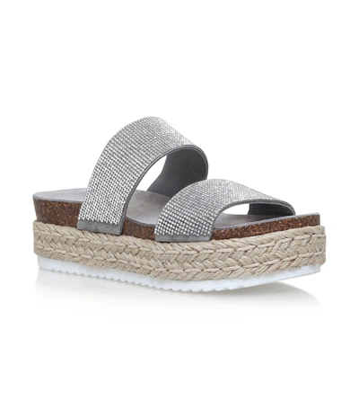 Carvela Kurt Geiger Karry Flatform Sandals In Grey