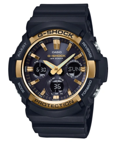 G-shock Men's Solar Analog-digital Black Resin Strap Watch 53mm