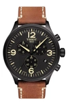 Tissot T-sport Chronograph Xl Black Dial Mens Watch T116.617.36.057.00 In Beige / Black