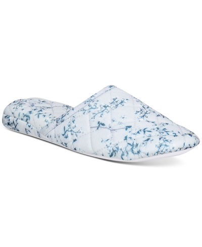 Charter Club Printed Quilted Slide Slippers, Created For Macy's In Cherry Blossom