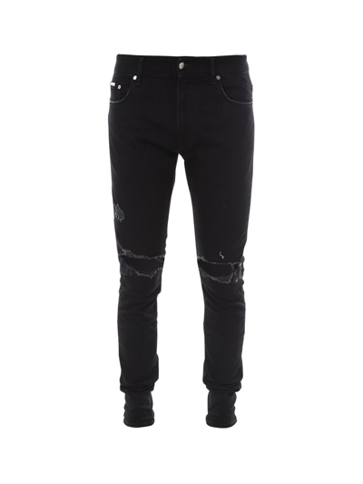 Represent Baggy Destroyer Denim Jeans In Vintage Black