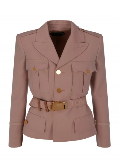 Tom Ford Women's  Pink Other Materials Outerwear Jacket