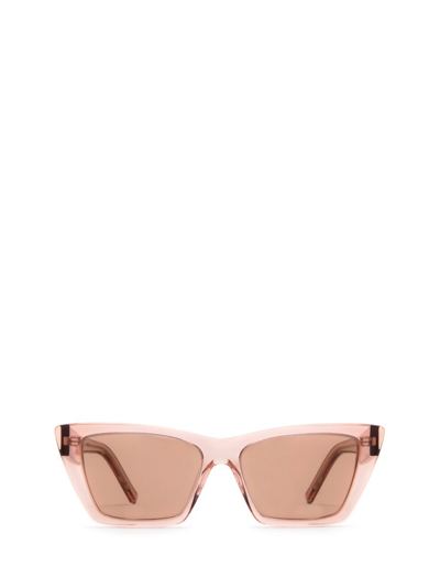 Saint Laurent Sl 276 Acetate Sunglasses In Pink