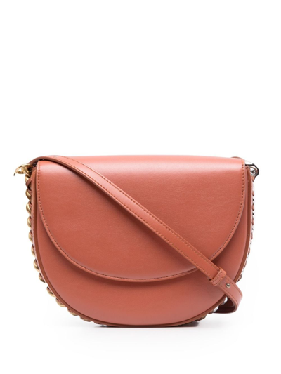Stella Mccartney Medium Frayme Flap Shoulder Bag In Brown