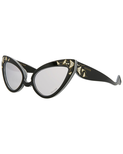 Gucci 55mm Round Sunglasses In Black