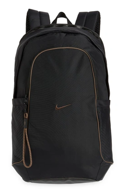 Nike Essentials Backpack In Black/ Black/ Ironstone