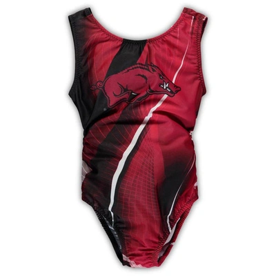 Foxys Leotards Kids' Girls Youth Cardinal Arkansas Razorbacks Leotard