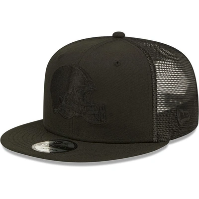 New Era Black Cleveland Browns Classic 9fifty Trucker Snapback Hat
