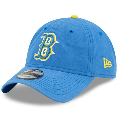 New Era Light Blue Boston Red Sox 2021 City Connect 9twenty Adjustable Hat In Navy