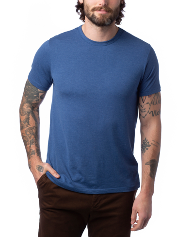Alternative Apparel Men's Modal Tri-blend Crewneck T-shirt In Heritage Royal