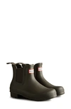 Hunter Original Waterproof Chelsea Rain Boot In Bitter Choc