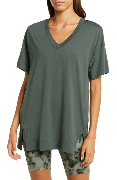Zella All Day Oversize T-shirt In Green Urban