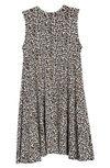 Nordstrom Kids' Easy Knit Dress In Ivory Egret Mini Leopard