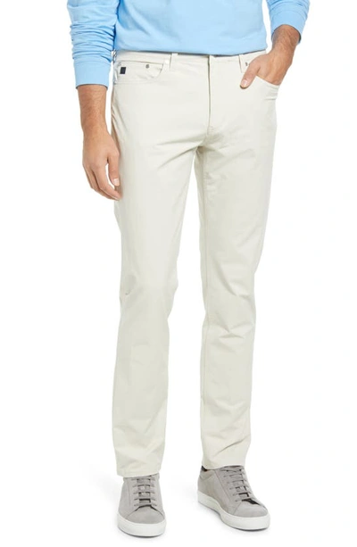 Vineyard Vines Breaker Flat Front Straight Leg Stretch Cotton Trousers In Stone