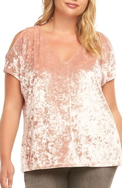 Tart Rocky Cold Shoulder Top In Dusty Rose