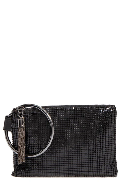 Whiting & Davis Bangle Wristlet In Black