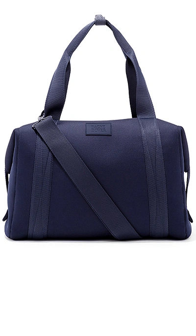 Dagne Dover 365 Large Landon Neoprene Carryall Duffle Bag In Navy