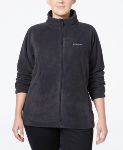 Columbia Plus Size Benton Springs Fleece Jacket In Gray