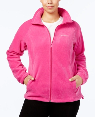 Columbia Plus Size Benton Springs Fleece Jacket In Pink