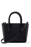 Dagne Dover Signature Petite Coated Canvas Tote - Black In Onyx