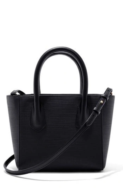 Dagne Dover Signature Petite Coated Canvas Tote - Black In Onyx