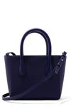 Dagne Dover Signature Petite Coated Canvas Tote - Blue In Dagne Blue