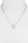 Ela Rae Ara Collar Necklace In Moonstone/ Pink Opal